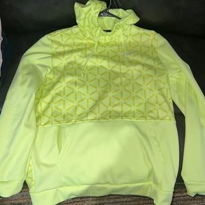 Nike sweatshirt large neon yellow